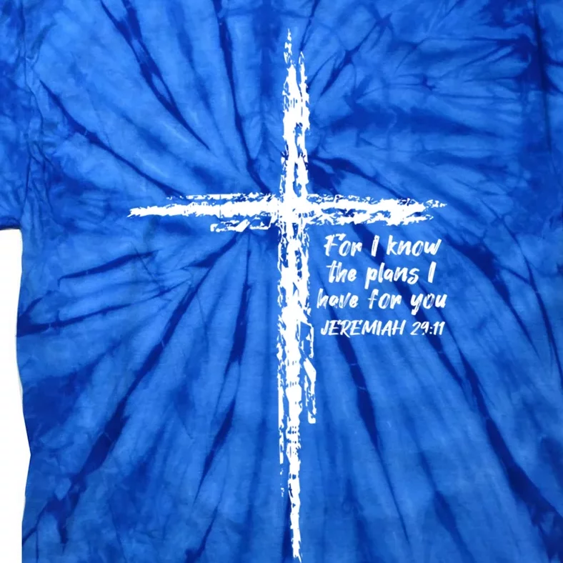 Cross I Know The Plans Verse Bible Jesus God Christian Gift Tie-Dye T-Shirt