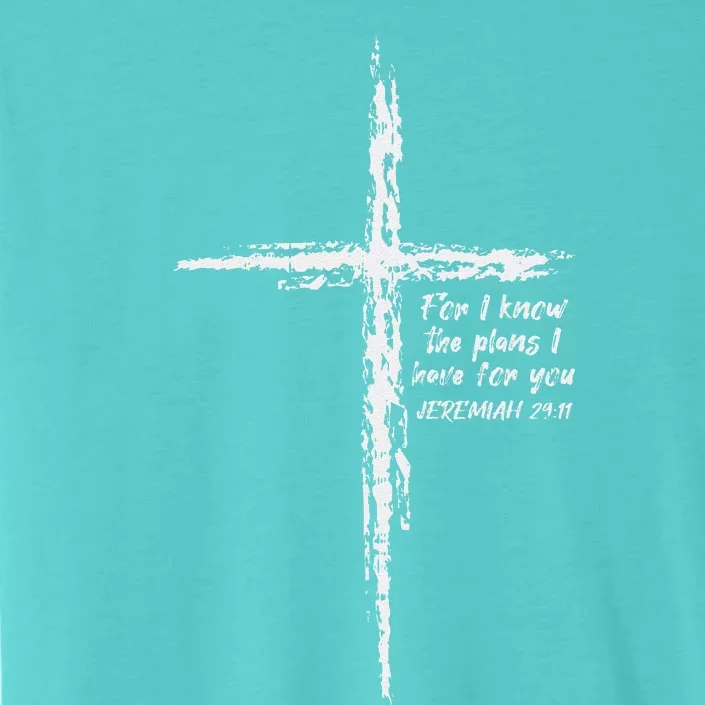 Cross I Know The Plans Verse Bible Jesus God Christian Gift ChromaSoft Performance T-Shirt