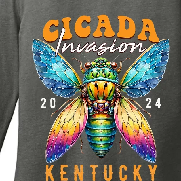 Cicada Invasion Kentucky 2024 Insect Broods Xix And Xiii Womens CVC Long Sleeve Shirt