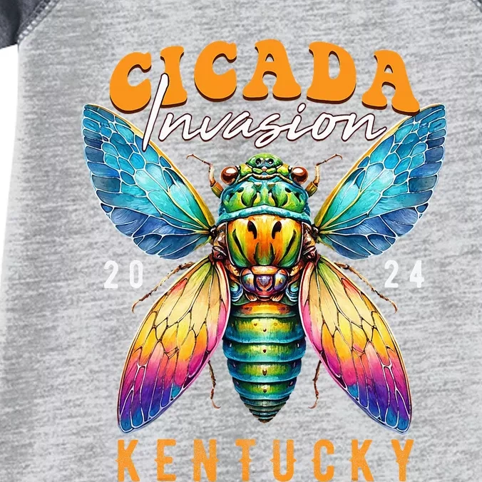 Cicada Invasion Kentucky 2024 Insect Broods Xix And Xiii Infant Baby Jersey Bodysuit