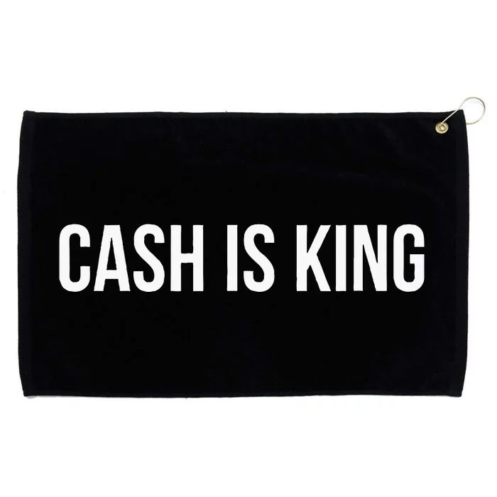 Cash Is King Grommeted Golf Towel