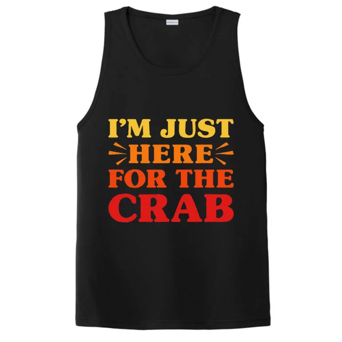 Crab I Love Crab Funny Food Lover Performance Tank