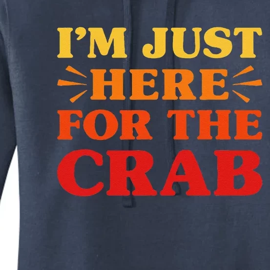 Crab I Love Crab Funny Food Lover Women's Pullover Hoodie