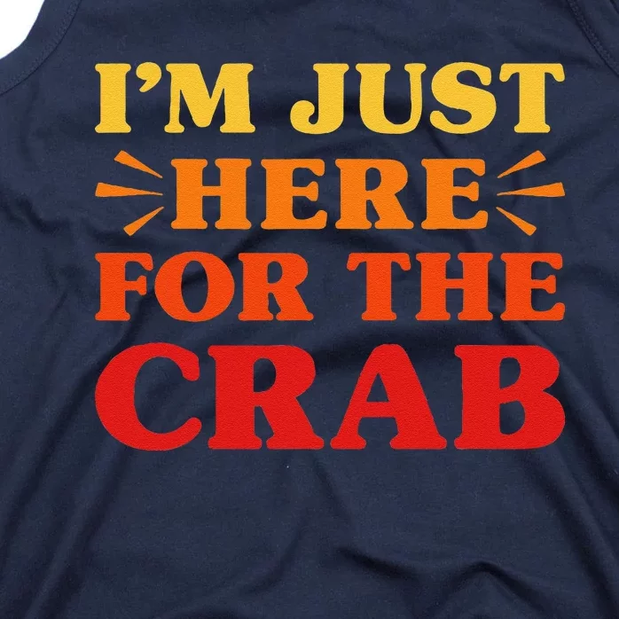 Crab I Love Crab Funny Food Lover Tank Top