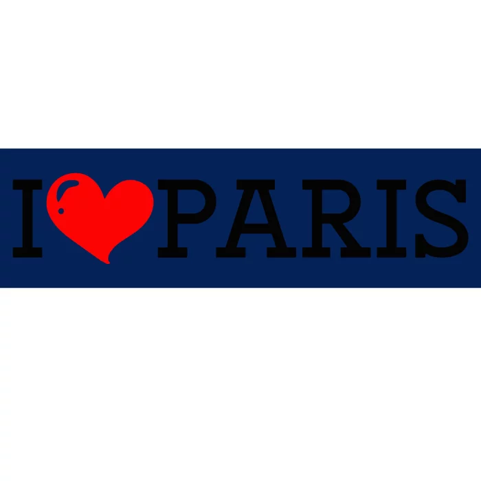 Cool I Love Paris Bumper Sticker