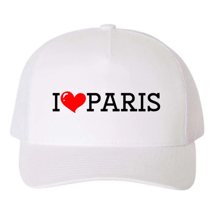 Cool I Love Paris Yupoong Adult 5-Panel Trucker Hat