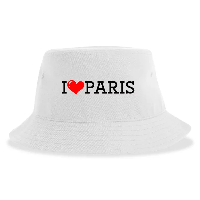 Cool I Love Paris Sustainable Bucket Hat