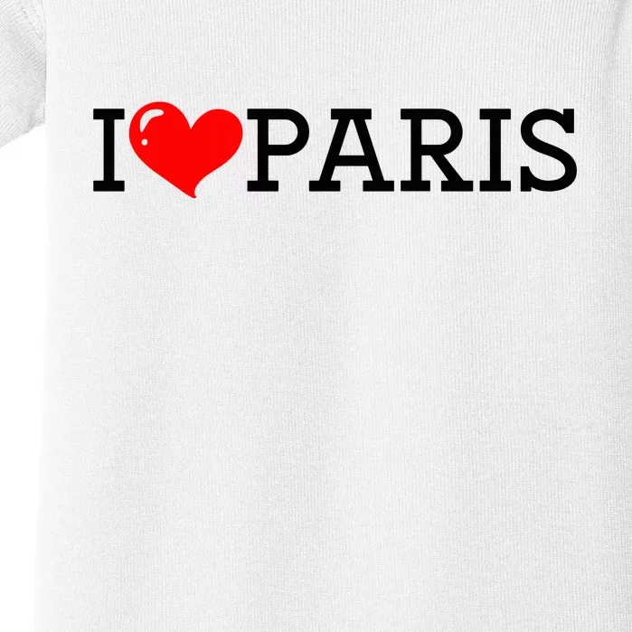 Cool I Love Paris Baby Bodysuit