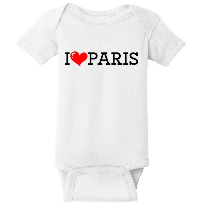 Cool I Love Paris Baby Bodysuit