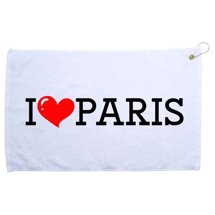 Cool I Love Paris Grommeted Golf Towel