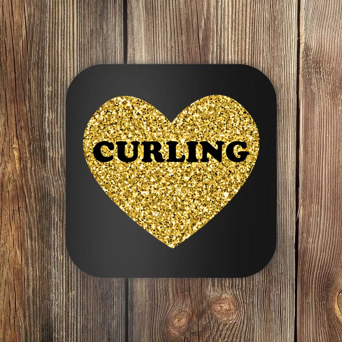 Curling I Love Curling Gift Coaster