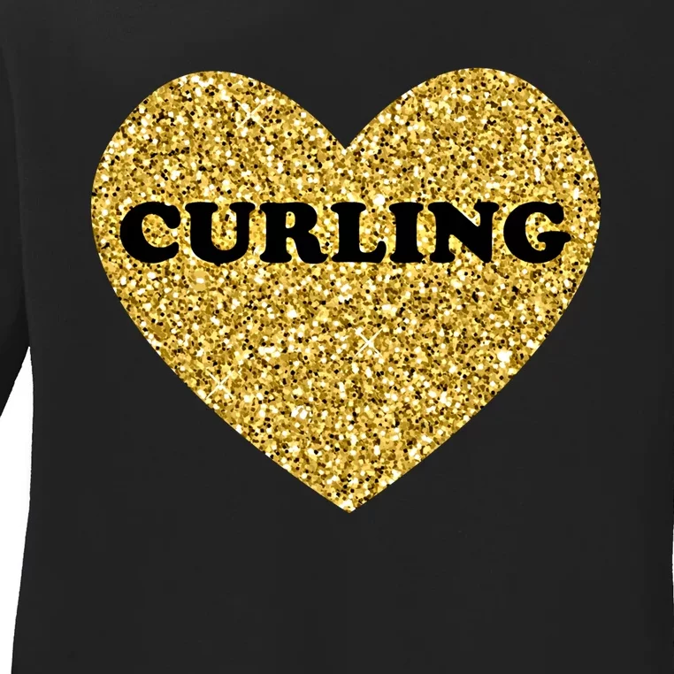 Curling I Love Curling Gift Ladies Long Sleeve Shirt