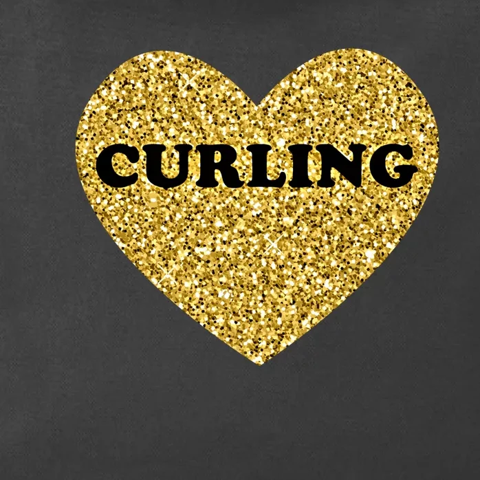 Curling I Love Curling Gift Zip Tote Bag