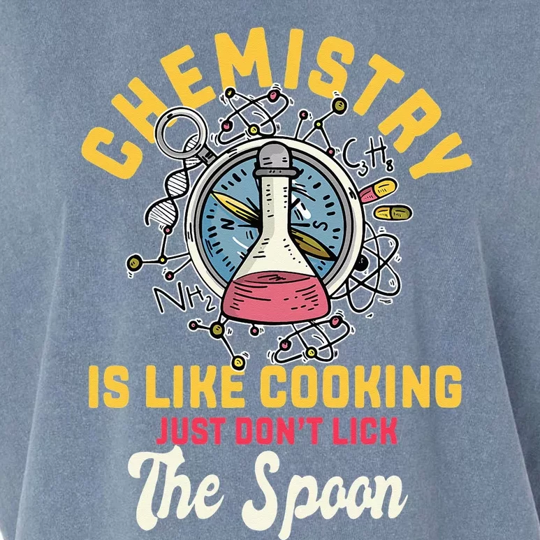 Chemistry Is Like Cooking Funny Chemist Science Nerd Lover Garment-Dyed Women's Muscle Tee