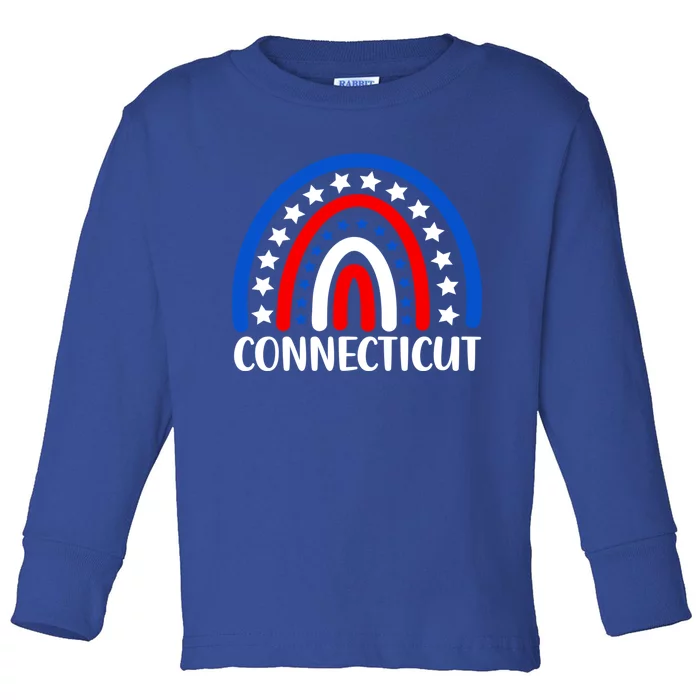 Connecticugift I Love Connecticut Usa Gift Toddler Long Sleeve Shirt