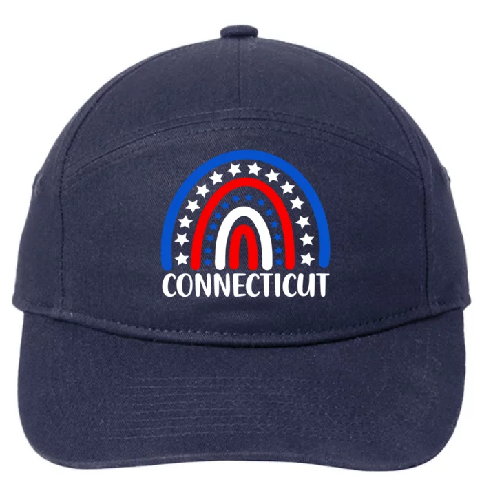 Connecticugift I Love Connecticut Usa Gift 7-Panel Snapback Hat