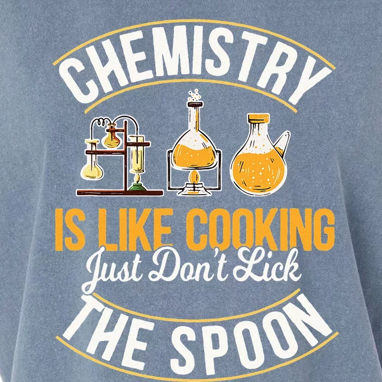 Chemistry Is Like Cooking Funny Chemist Science Nerd Lover Garment-Dyed Women's Muscle Tee