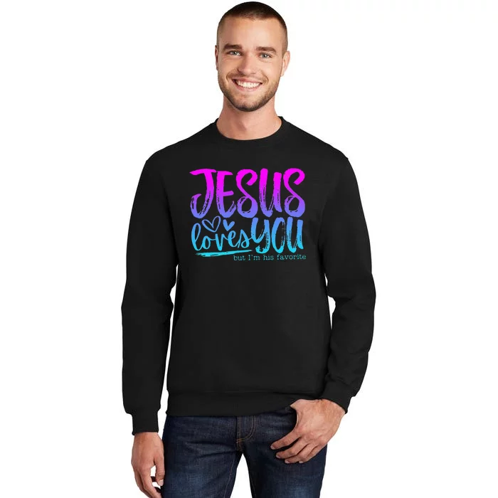 Christian I Love Jesus But I Cuss A Little Tall Sweatshirt