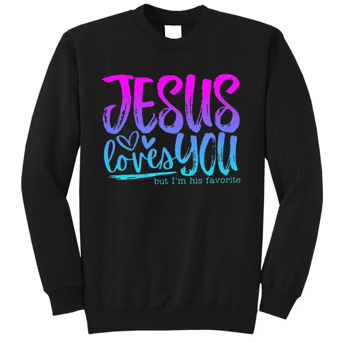 Christian I Love Jesus But I Cuss A Little Tall Sweatshirt