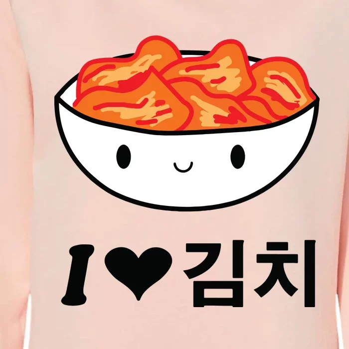 Cute I Love Kimchi South Korean Apparel Gift Idea Kpop Womens California Wash Sweatshirt