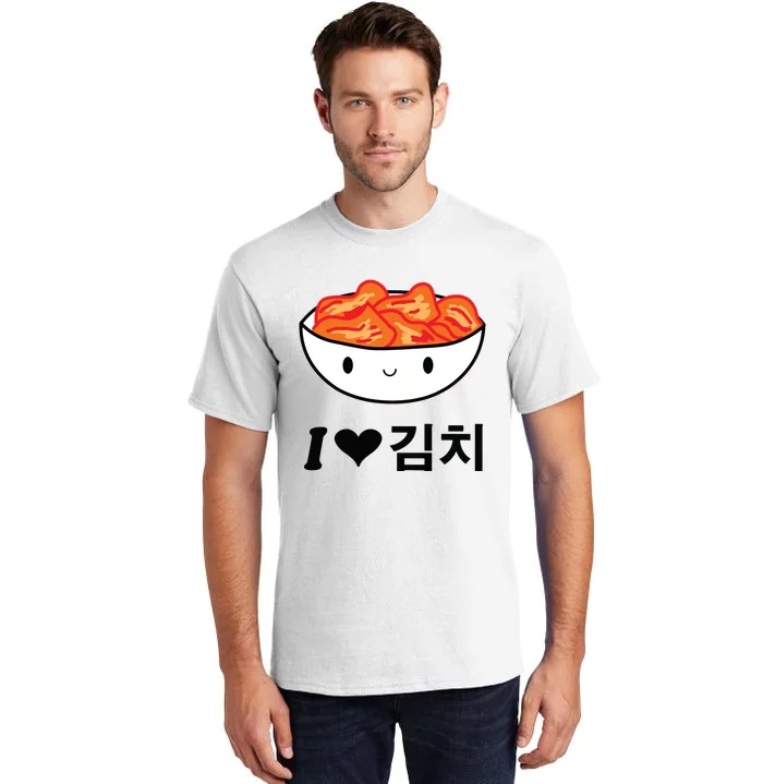 Cute I Love Kimchi South Korean Apparel Gift Idea Kpop Tall T-Shirt