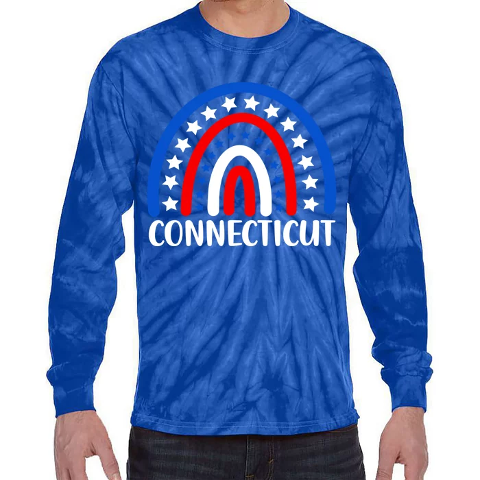 Connecticugift I Love Connecticut Usa Meaningful Gift Tie-Dye Long Sleeve Shirt