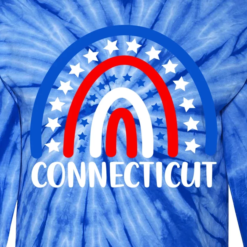 Connecticugift I Love Connecticut Usa Meaningful Gift Tie-Dye Long Sleeve Shirt