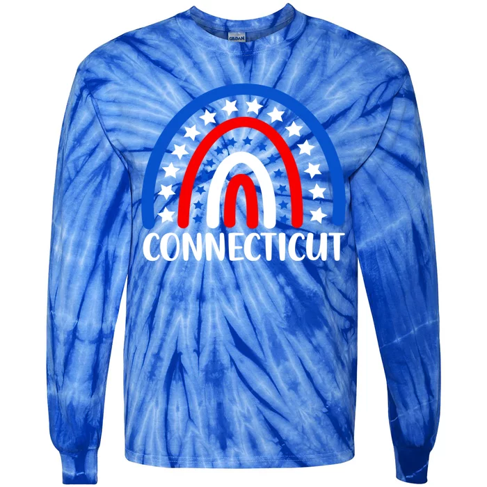 Connecticugift I Love Connecticut Usa Meaningful Gift Tie-Dye Long Sleeve Shirt