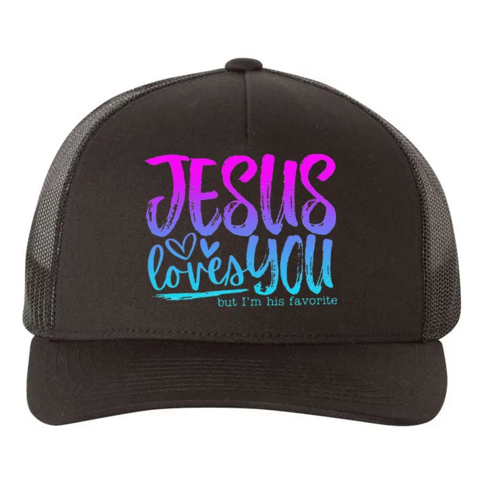 Christian I Love Jesus But I Cuss A Little Yupoong Adult 5-Panel Trucker Hat