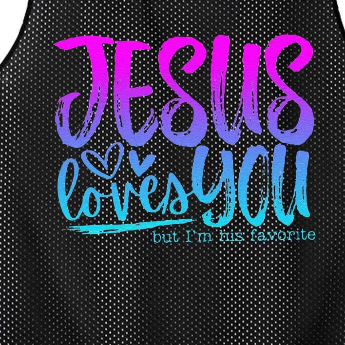 Christian I Love Jesus But I Cuss A Little Mesh Reversible Basketball Jersey Tank