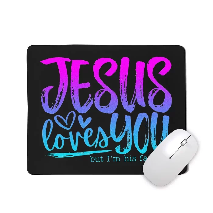 Christian I Love Jesus But I Cuss A Little Mousepad