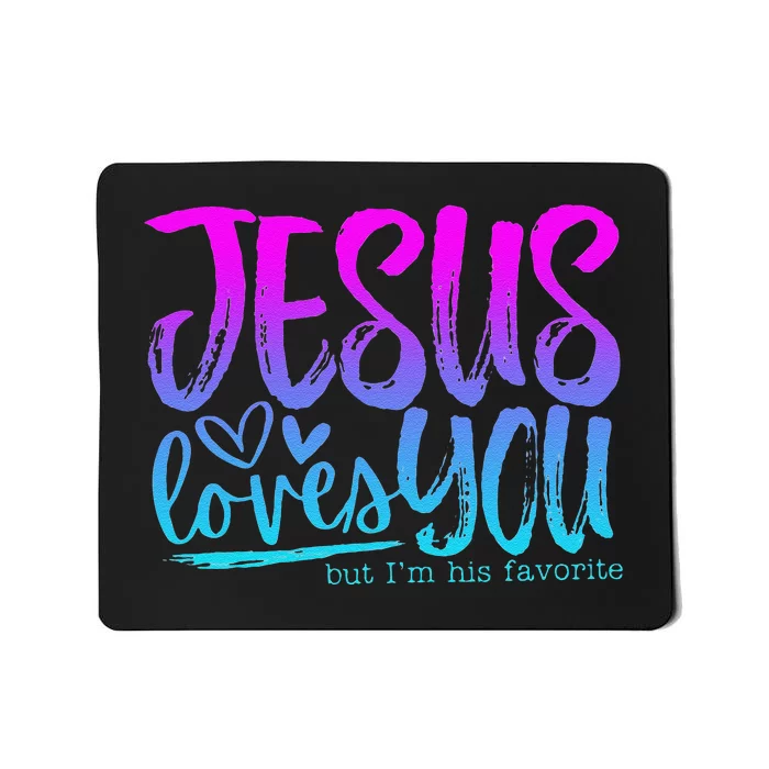 Christian I Love Jesus But I Cuss A Little Mousepad