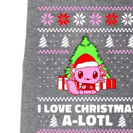 Cute I Love Christmas A Lotl Axolotl Funny Presents Ugly Doggie 3-End Fleece Hoodie