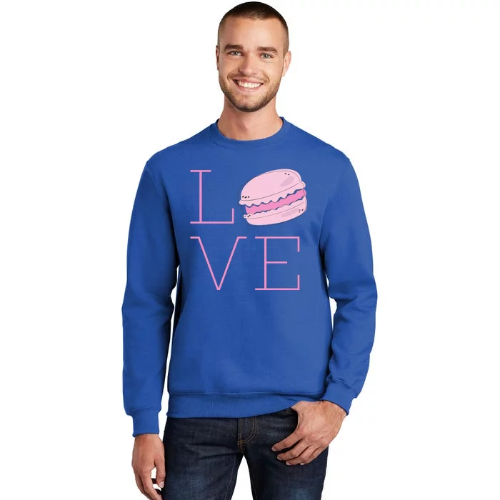 Cute I Love French Macaroon Macaron Cookie Gift Funny Gift Tall Sweatshirt