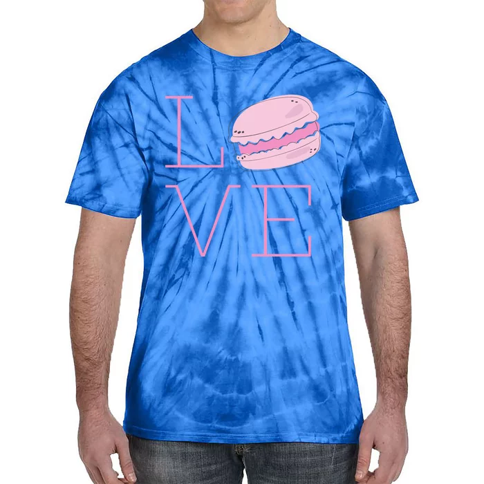 Cute I Love French Macaroon Macaron Cookie Gift Funny Gift Tie-Dye T-Shirt