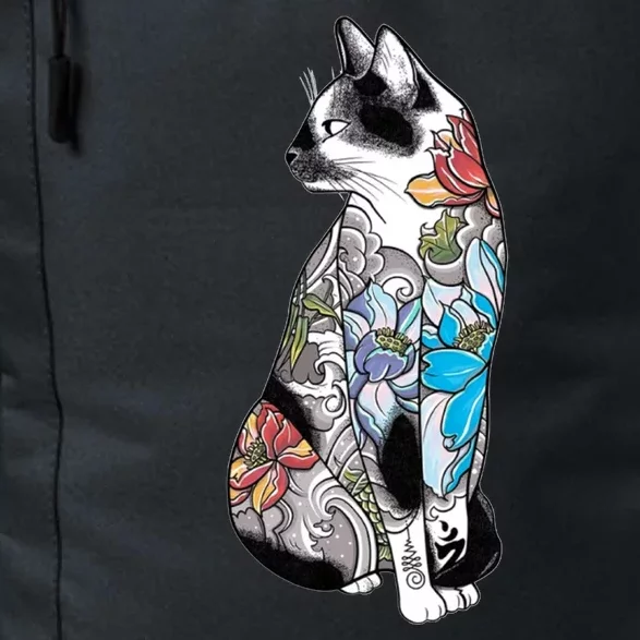 Cat In Lotus Tattoo Daily Commute Backpack