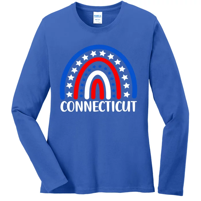 Connecticugift I Love Connecticut Usa Gift Ladies Long Sleeve Shirt