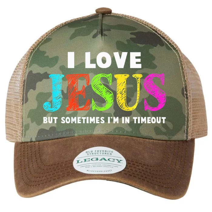 Cute I Love Jesus Christian Faith Gifts Legacy Tie Dye Trucker Hat