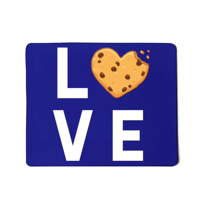 Cute I Love Chocolate Chip Cookies Gift Mousepad