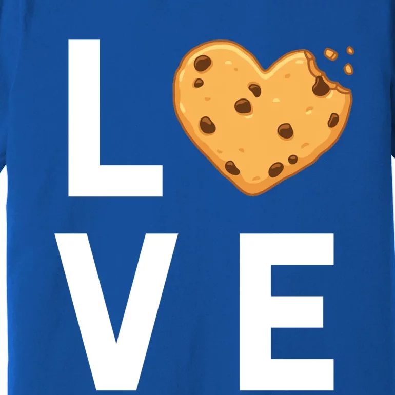 Cute I Love Chocolate Chip Cookies Gift Premium T-Shirt