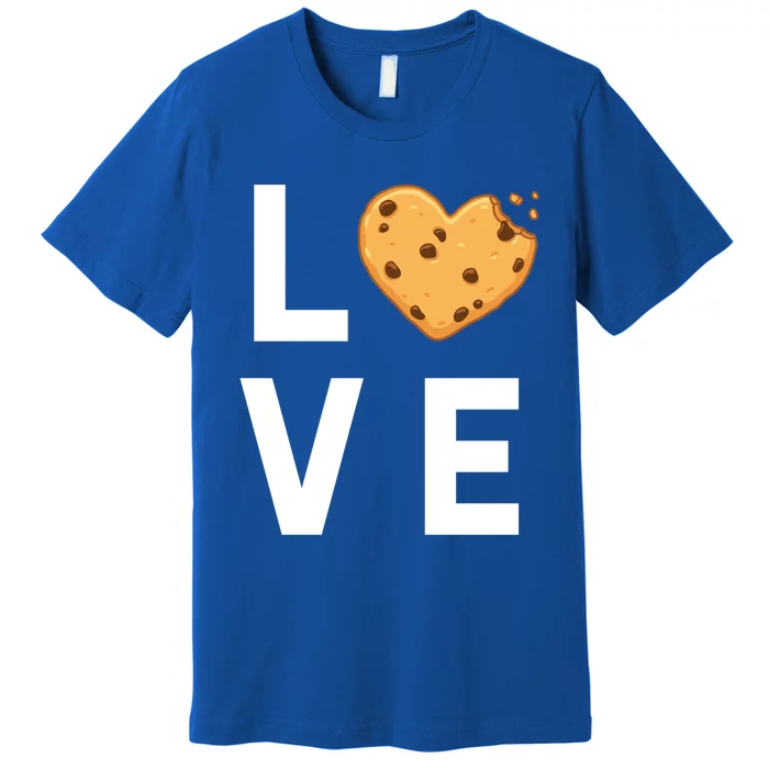 Cute I Love Chocolate Chip Cookies Gift Premium T-Shirt