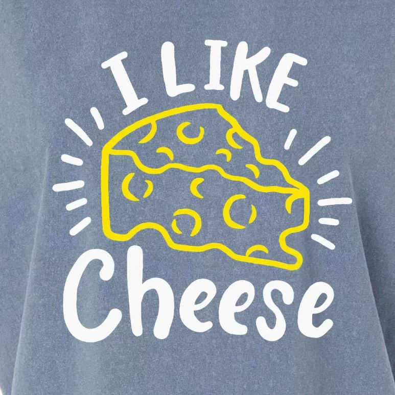 Cheese I Like Cheese Garment-Dyed Women's Muscle Tee