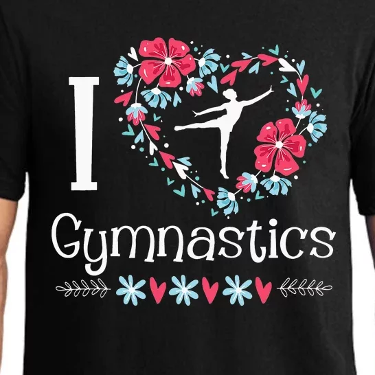 Cheerleading I Love Gymnastics Gymnast Acrobatic Pajama Set