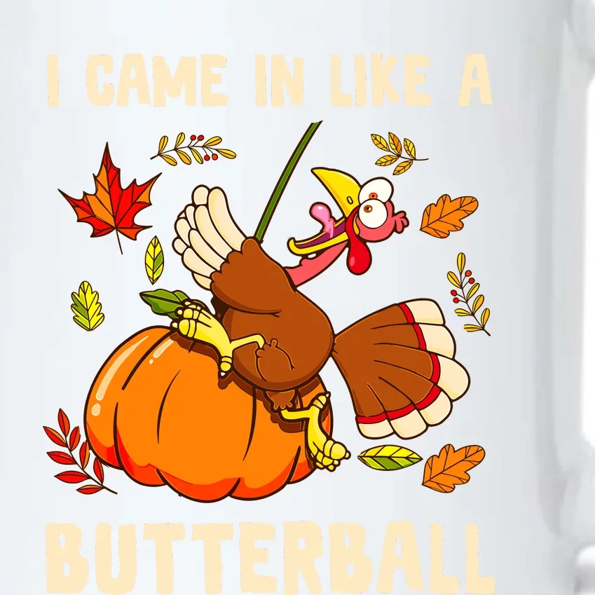 Came In Like A Butterball Funny Thanksgiving Black Color Changing Mug