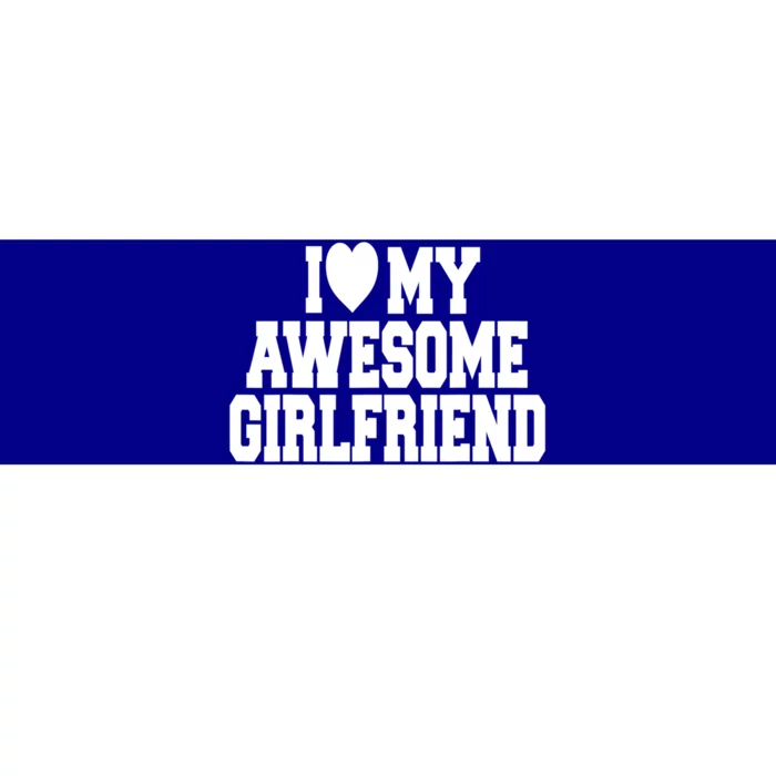 Cute I Love My Awesome Friend Couples Valentines Day Gift Bumper Sticker