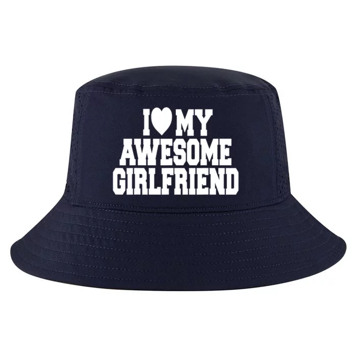 Cute I Love My Awesome Friend Couples Valentines Day Gift Cool Comfort Performance Bucket Hat