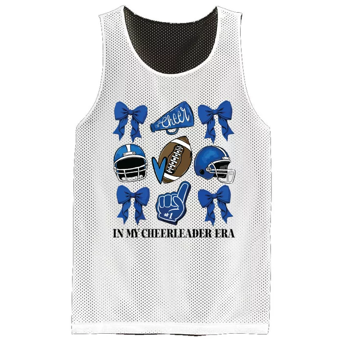 Cheer In My Cheerleader Era Cheer Coquette Football Mesh Reversible Basketball Jersey Tank