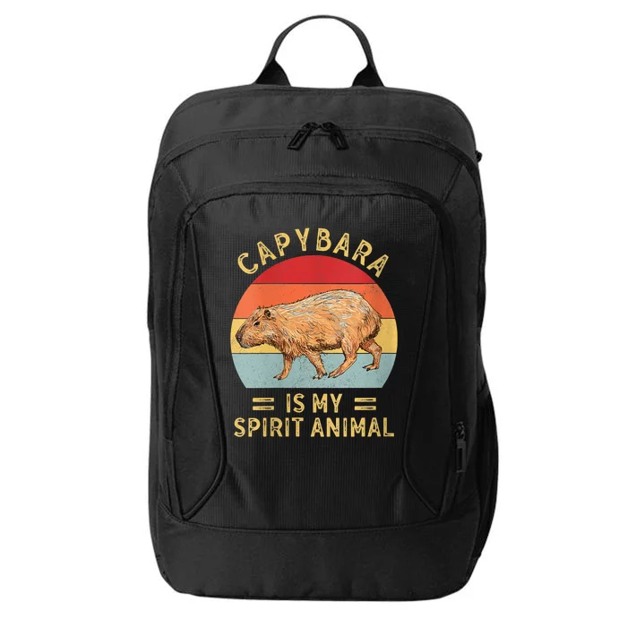 Capybara Is My Spirit Animal City Backpack