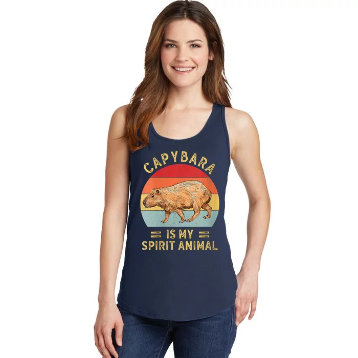 Capybara Is My Spirit Animal Ladies Essential Tank