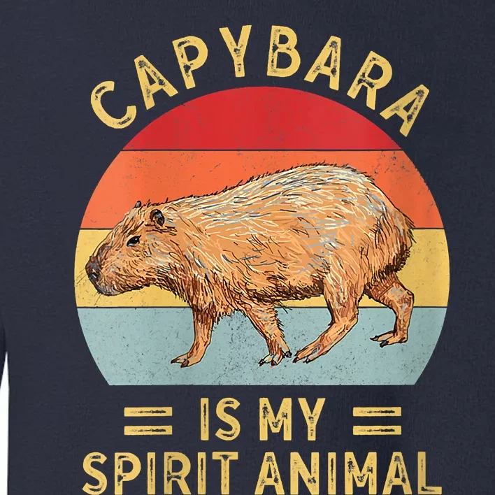 Capybara Is My Spirit Animal Toddler Sweatshirt